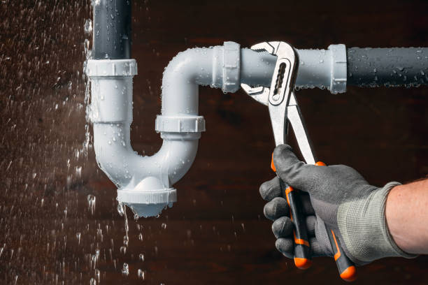 Professional Sewer Line Repair technician working in North Franklin, CT
